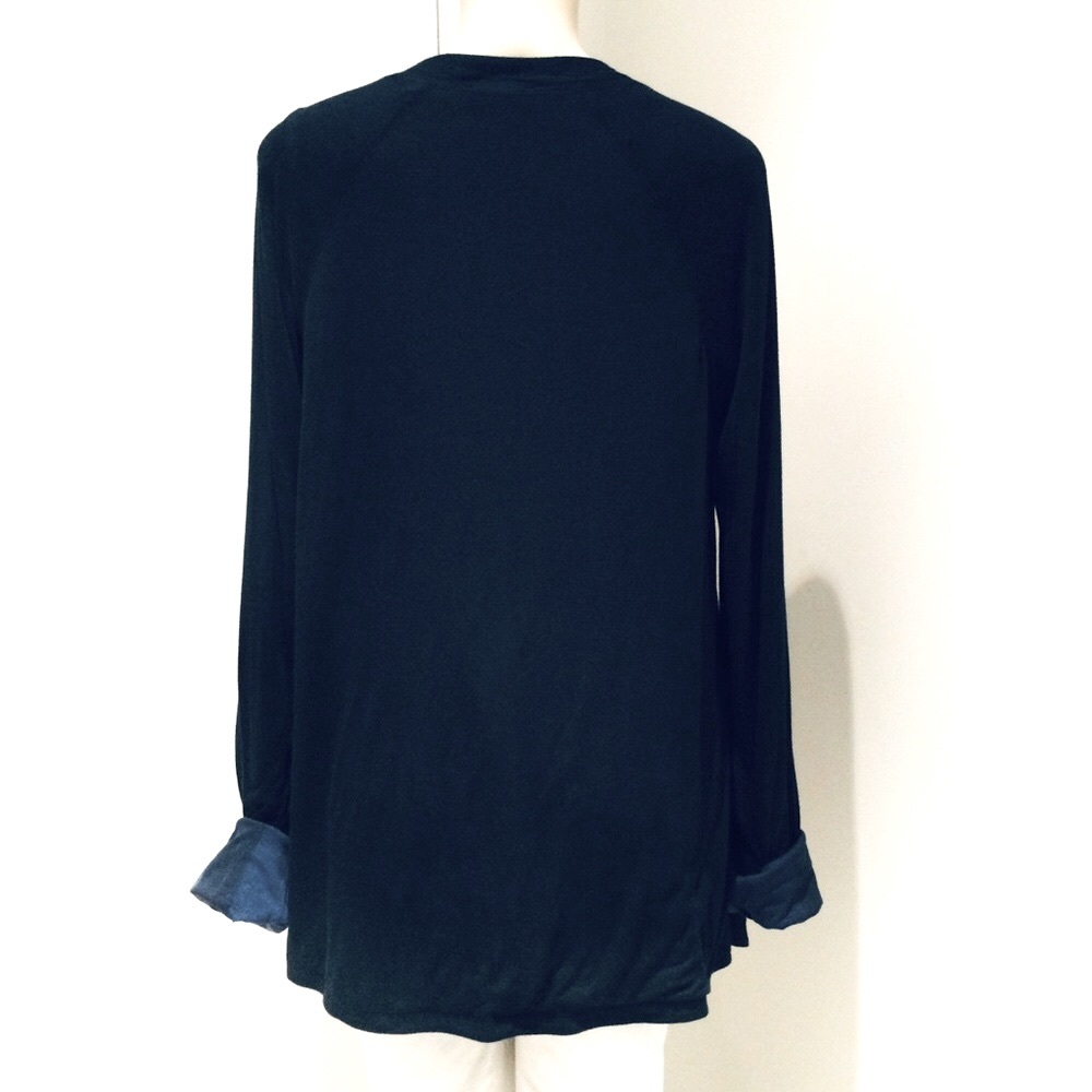 BURBERRY BRIT DRAPE FRONT REVERSIBLE CARDIGAN - Picture 5 of 8
